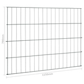 Płotek ogrodowy, 115 x 79 cm, zielony