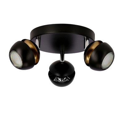 Boni plafon 3x3w gu10 led czarny