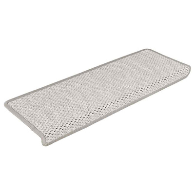 Samoprzylepne nakładki na schody 15 szt., 65x21x4 cm, platynowe