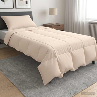Zestaw kołder 2 szt. 140 x 200 cm Lato 1050 gsm Beżowy