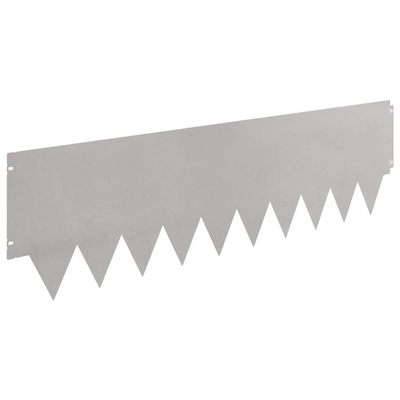 Krawężnik do trawnika 20 szt. 103 x 30 cm Stal srebrny