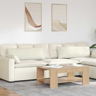 Poduszki na sofę 2 pcs Kremowy 120 x 40 cm Tkanina sztruksowa