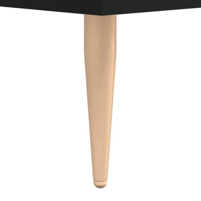 vidaXL Szafka pod TV, czarna, 150x30x44,5 cm, materiał drewnopochodny