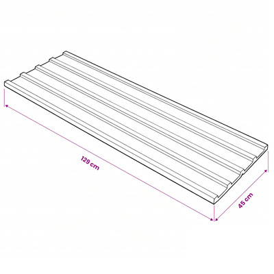 Panel dachowy 12 pcs Szary 129 x 45 cm Stal galwanizowana