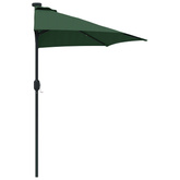 Parasolka ogrodowa Zielony 294 x 150 x 224 cm Poliester i Stal