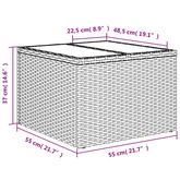 7-cz. zestaw wypoczynkowy do ogrodu, z poduszkami, beżowy