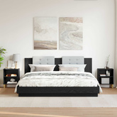 Szafka pod łóżko 2 szt. Czarny Dąb 40 x 30 x 50 cm