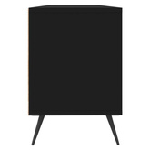 vidaXL Szafka pod TV, czarna, 150x30x44,5 cm, materiał drewnopochodny wariant 4