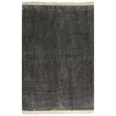 vidaXL Dywan typu kilim, bawełna, 120 x 180 cm, antracytowy