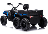 Quad Na Akumulator ATV 6 Kół Z Przyczepką JC606 24V 4x4 Niebieski