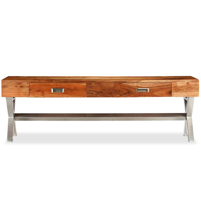 vidaXL Szafka pod TV, drewno akacjowe stylizowane na sheesham, 140 cm