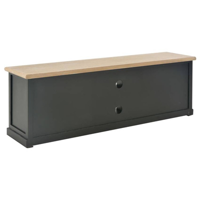 vidaXL Szafka pod TV, czarna, 120 x 30 x 40 cm, drewniana