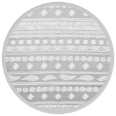 vidaXL Dywan na zewnątrz, szary, Ø160 cm, PP