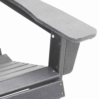 Krzesło Adirondack Jasnoszary HDPE