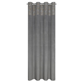 Zasłona Liza stalowa 140x250