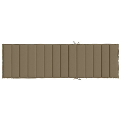 vidaXL Poduszka na leżak, taupe melanż, 200x60x4 cm