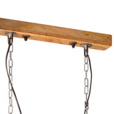 Lampa wisząca, 25 W, postarzany niebieski, 85x28x109 cm, E27