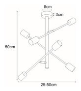 Lampa sufitowa K-4754 z serii CAMARA KAJA