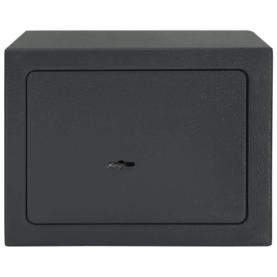 Sejf Z blokadą ciemno szary 23 x 17 x 17 cm Stal