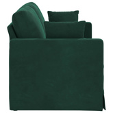 Sofa Ciemna zieleń 158 x 78 x 80 cm Aksamit