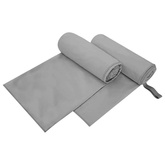 Ręczniki Sportowe 2 pcs ciemno szary 200 x 100 cm