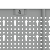 Panel Narzędziowy 2 szt. Szary 100 x 1 x 60 cm Stal