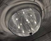 Plafon srebrny okrągły lampa sufitowa 5xG9 Ceiling 98-11640