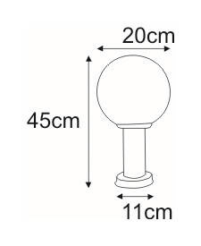Lampa ogrodowa stojąca K-LP270-450 z serii ANA