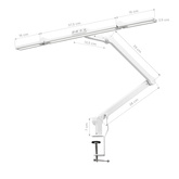 Lampa zabiegowa do manicure Glow L03 do blatu biała 148448