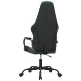 vidaXL Fotel gamingowy, czarno-zielony, sztuczna skóra model standard