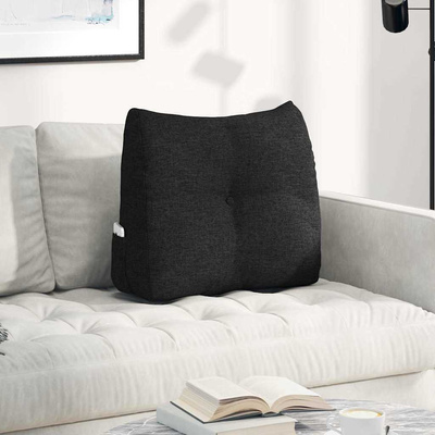 Poduszka na plecy Czarny 60 x 24 x 50 cm tkanina
