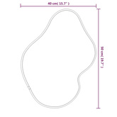 vidaXL Lustro ścienne, złote, 50x40 cm