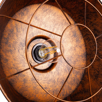 Lampa wisząca Abigali Antique, miedziany E27