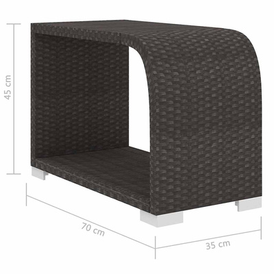 11-cz. zestaw mebli do ogrodu, z poduszkami, rattan PE, czarny