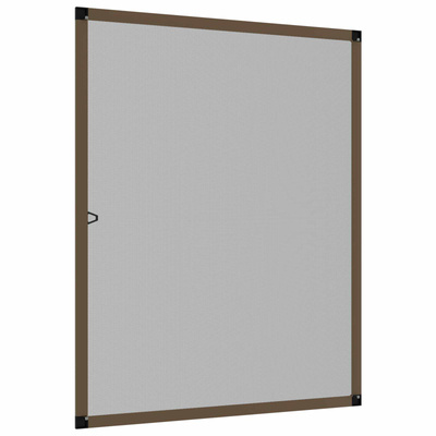Siatka przeciw insektom do okien brązowy 120 x 140 cm