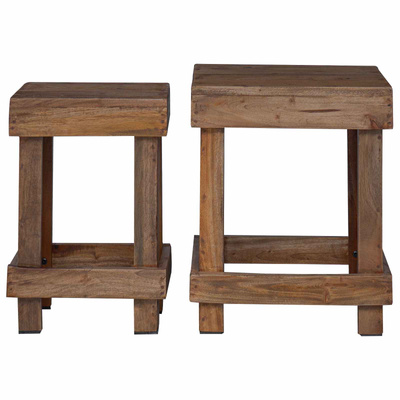Stojak na rośliny 2 pcs Brązowy 70 x 11 x 27 cm
