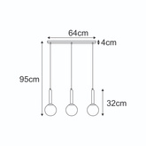 Lampa wisząca K-5861 z serii TOKI