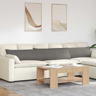 Poduszki na sofę 2 pcs Jasnoszary 200 x 40 cm