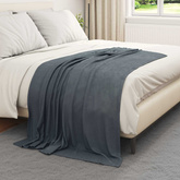 Koce narzutowe 6 pcs Ciemnoszary 170 x 130 cm Polar