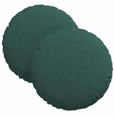 Poduszki na siedziska 2 pcs Ciemna zieleń ?30 x 13 cm tkanina