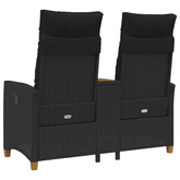 Leżanka z stolikiem 2 -Seater 126 x 65 x 112 cm polirattan