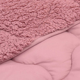 Zimowa Kołdra Różowy 155 x 200 cm Mikrofibra i Fleece Teddy