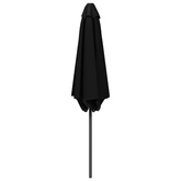 Parasolka ogrodowa 270 x 270 cm Poliester Prostokątny Czarny