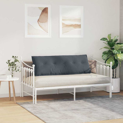 Poduszka na plecy Ciemnoszary 140 x 50 cm Tkanina sztruksowa