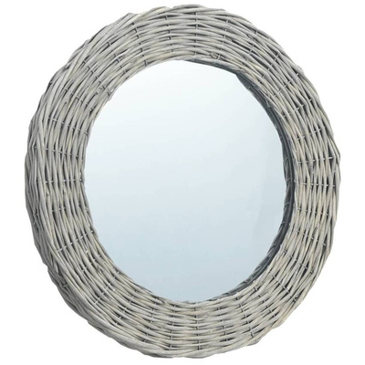 vidaXL Lustro, 50 cm, wiklina