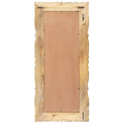 vidaXL Lustro, 110 x 50 cm, lite drewno mango