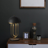 Lampka Biurkowa Bankierka Zielona Abruzzo Monza 2x E27