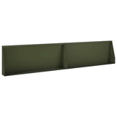 Mur oporowy 2 szt. 100 x 12 x 50 cm Stal Oliwkowy zielony