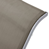 vidaXL Leżak z tworzywa textilene i aluminium, taupe