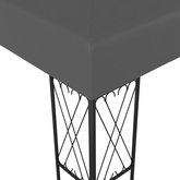 vidaXL Altana, 3 x 3 m, antracytowa, tkanina